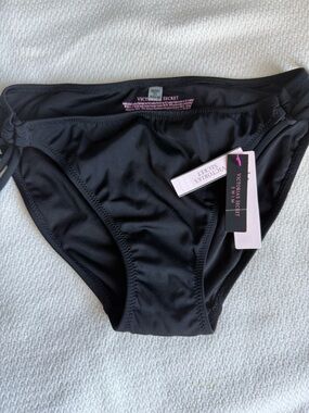 Victoria's Secret Black Side-Tie Bikini Bottom M